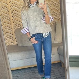 Buru Mel mixed button down Lilac & Gold Stripe